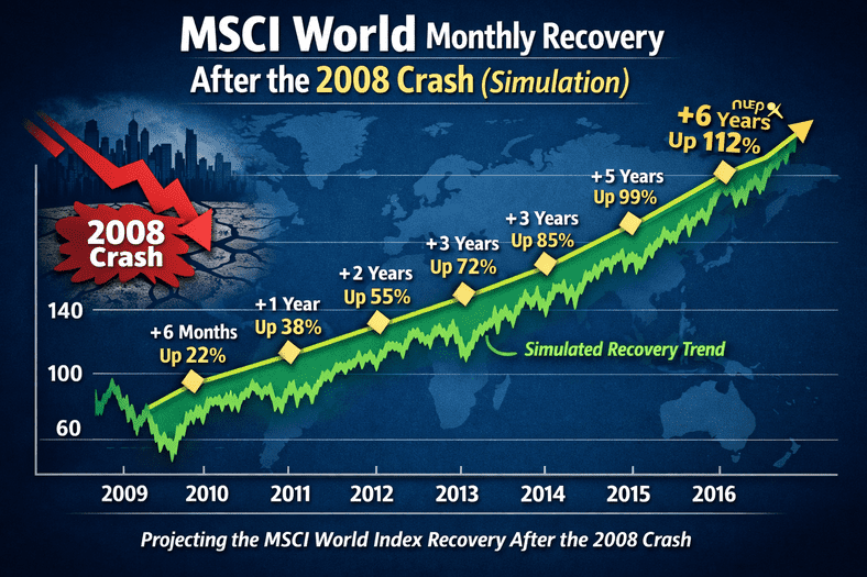 $10,000 in MSCI World Before the 2008 Crash: Recovery Timeline & Results